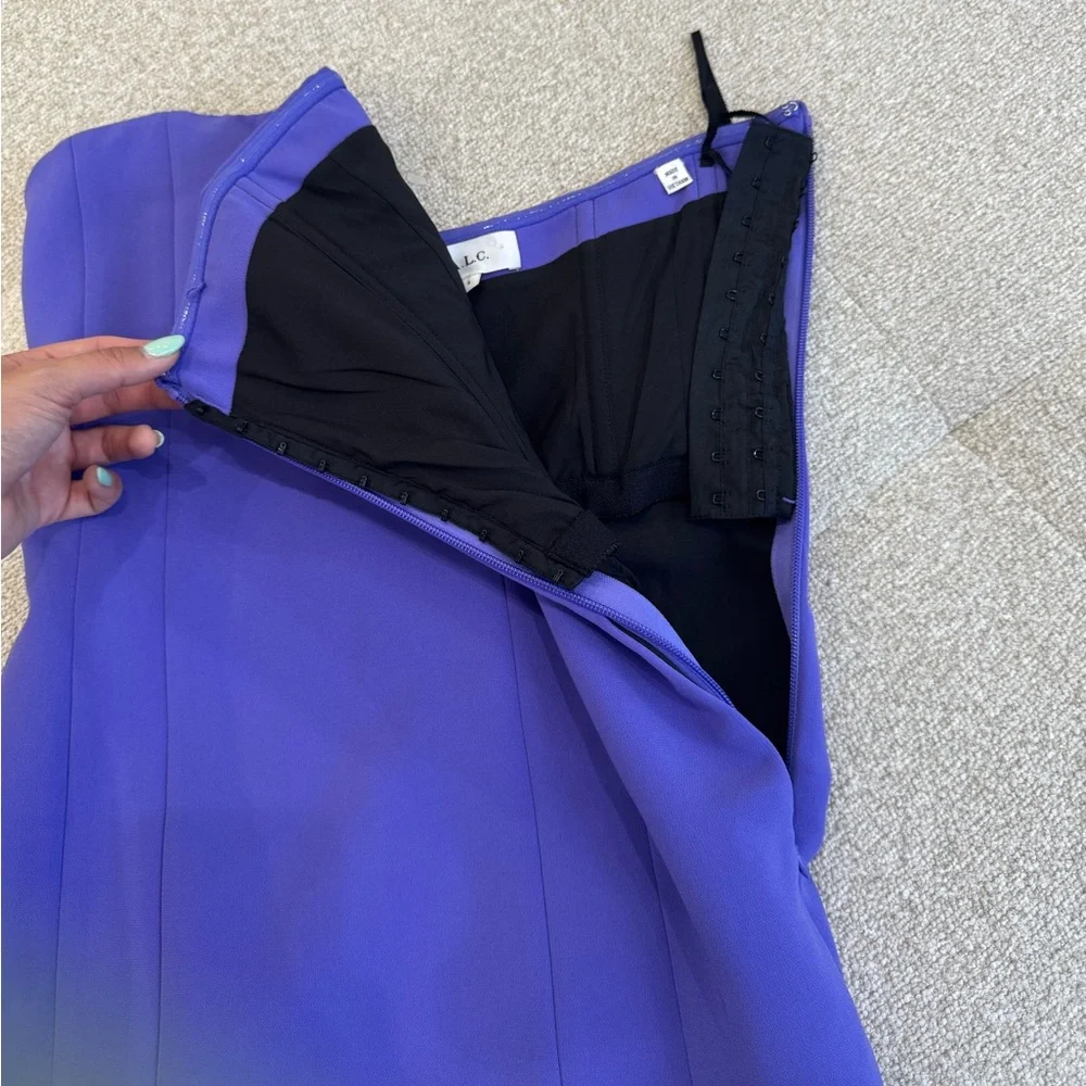 NWT ALC Women's Purple Elsie Strapless Mini Dress- Size 6 - Picture 6 of 8